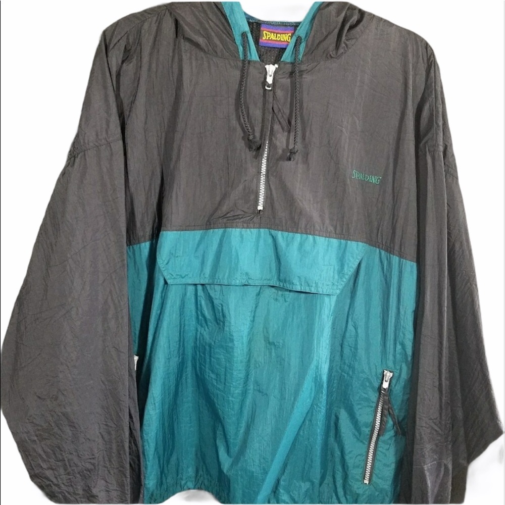 Vintage SPALDING half zip pullover windbreaker